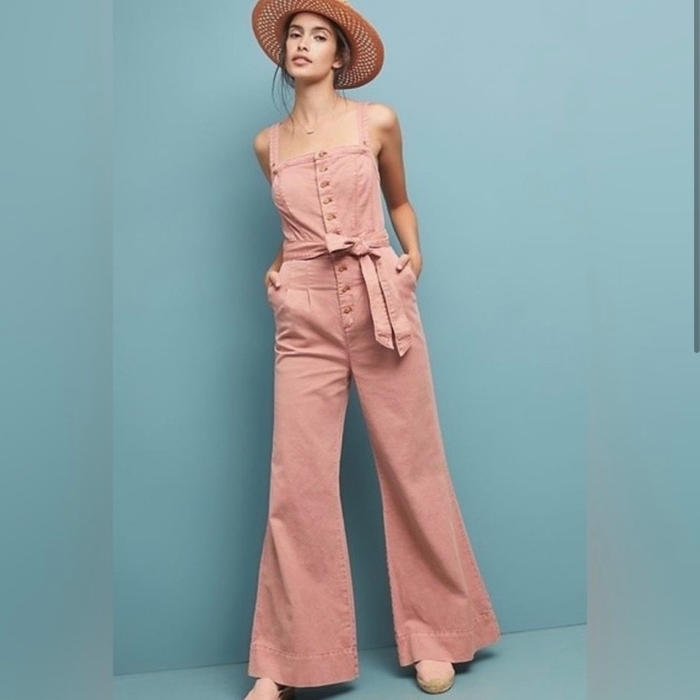 Anthropologie Pilcro Linen blend Desmond Jumpsuit
